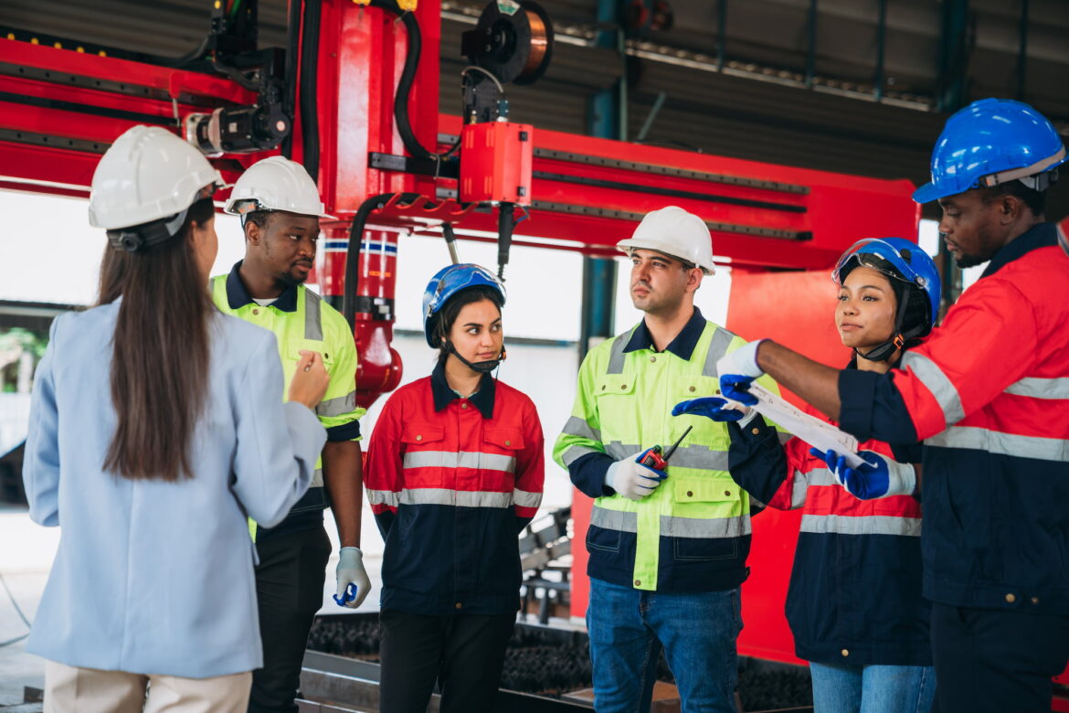 Workers attending certified asbestos training in South Africa, guided by a safety instructor to ensure compliance and workplace protection